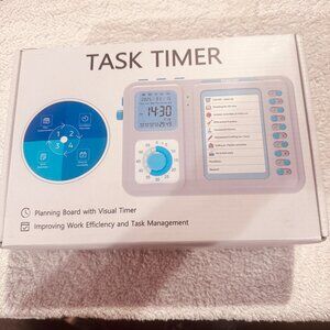 "Task Timer Planning Board with Visual Timer," also referred to as a "Visual Tim